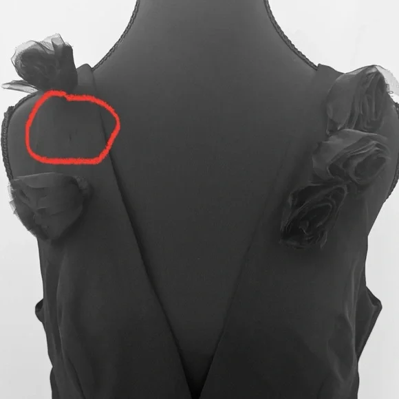 Lulus Impressive Impact Black 3D Floral Pleated Sleeveless Maxi Dress, XL,‎ NWT - Picture 15 of 17